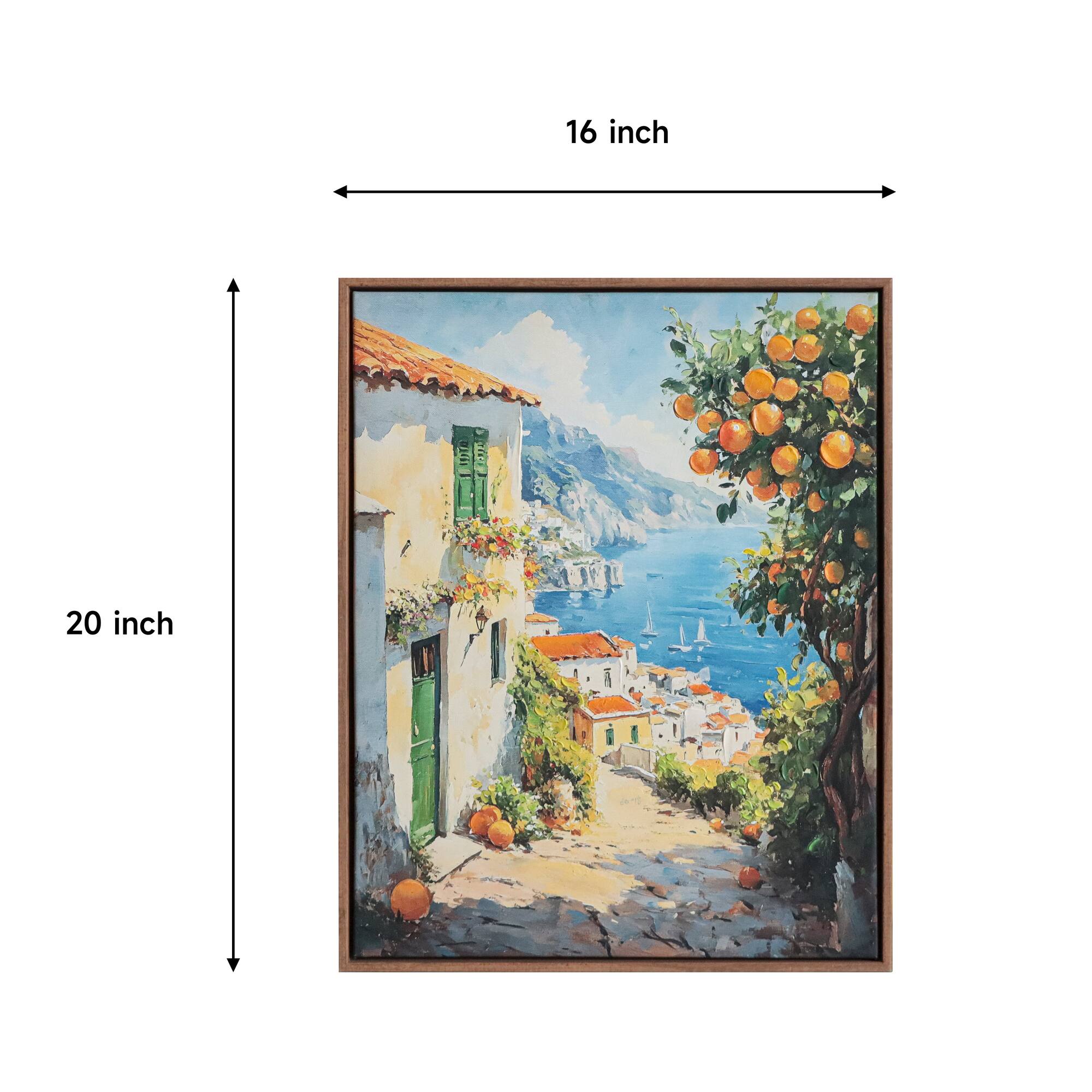 16" x 20" Coastal Path with Orange Tree Wall Art by Ashland®